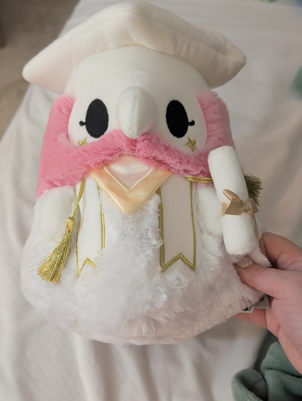Squishable Plague Doctor Graduation Plush Pink
